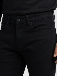Men Ricardo Jeans Comfort Fit Black Mid Rise