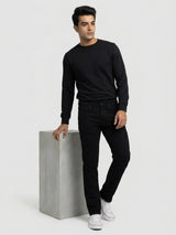 Men Ricardo Jeans Comfort Fit Black Mid Rise