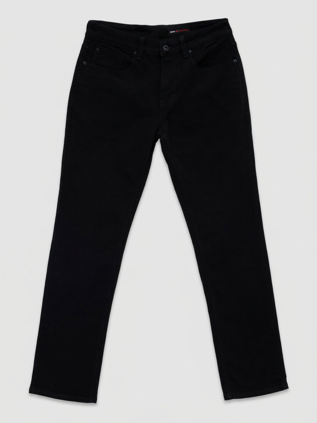 Men Ricardo Jeans Comfort Fit Black Mid Rise