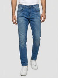 Men Ricardo Jeans Comfort Fit Vintage Blue Mid Rise