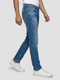 Men Ricardo Jeans Comfort Fit Vintage Blue Mid Rise