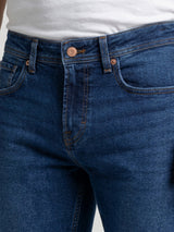 Men Ricardo Jeans Comfort Fit Dark Blue Mid Rise