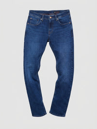 Men Ricardo Jeans Comfort Fit Dark Blue Mid Rise