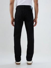Men Rover Jeans Regular Fit Black Mid Rise