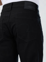 Men Rover Jeans Regular Fit Black Mid Rise