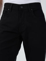 Men Rover Jeans Regular Fit Black Mid Rise
