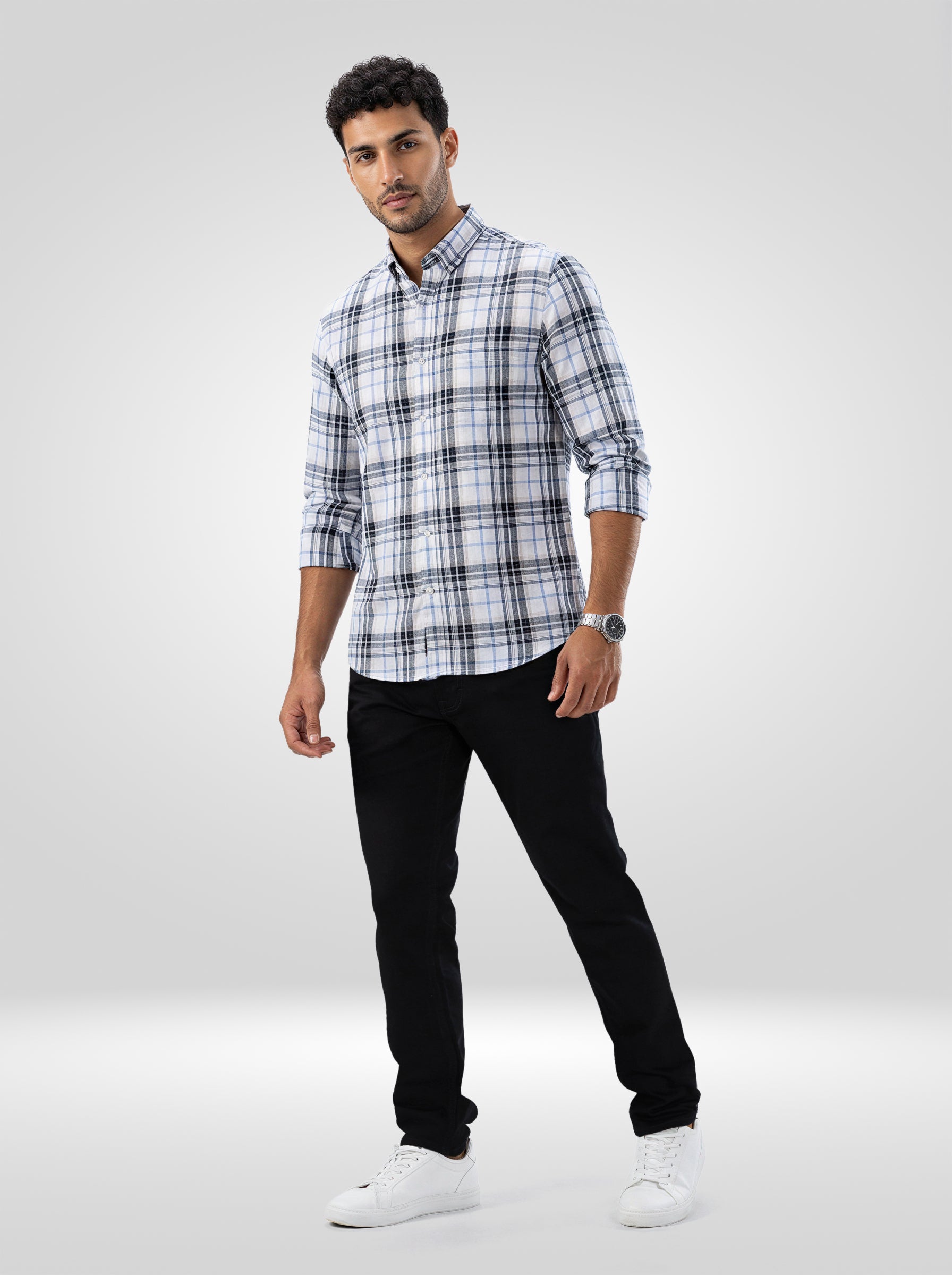 Men Rover Jeans Regular Fit Black Mid Rise