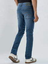 Men Jeans Regular Fit Grey Mid Rise