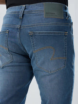 Men Jeans Regular Fit Grey Mid Rise