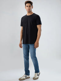 Men Jeans Regular Fit Grey Mid Rise