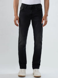 Men Rover Jeans Regular Fit Black Mid Rise