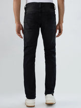 Men Rover Jeans Regular Fit Black Mid Rise