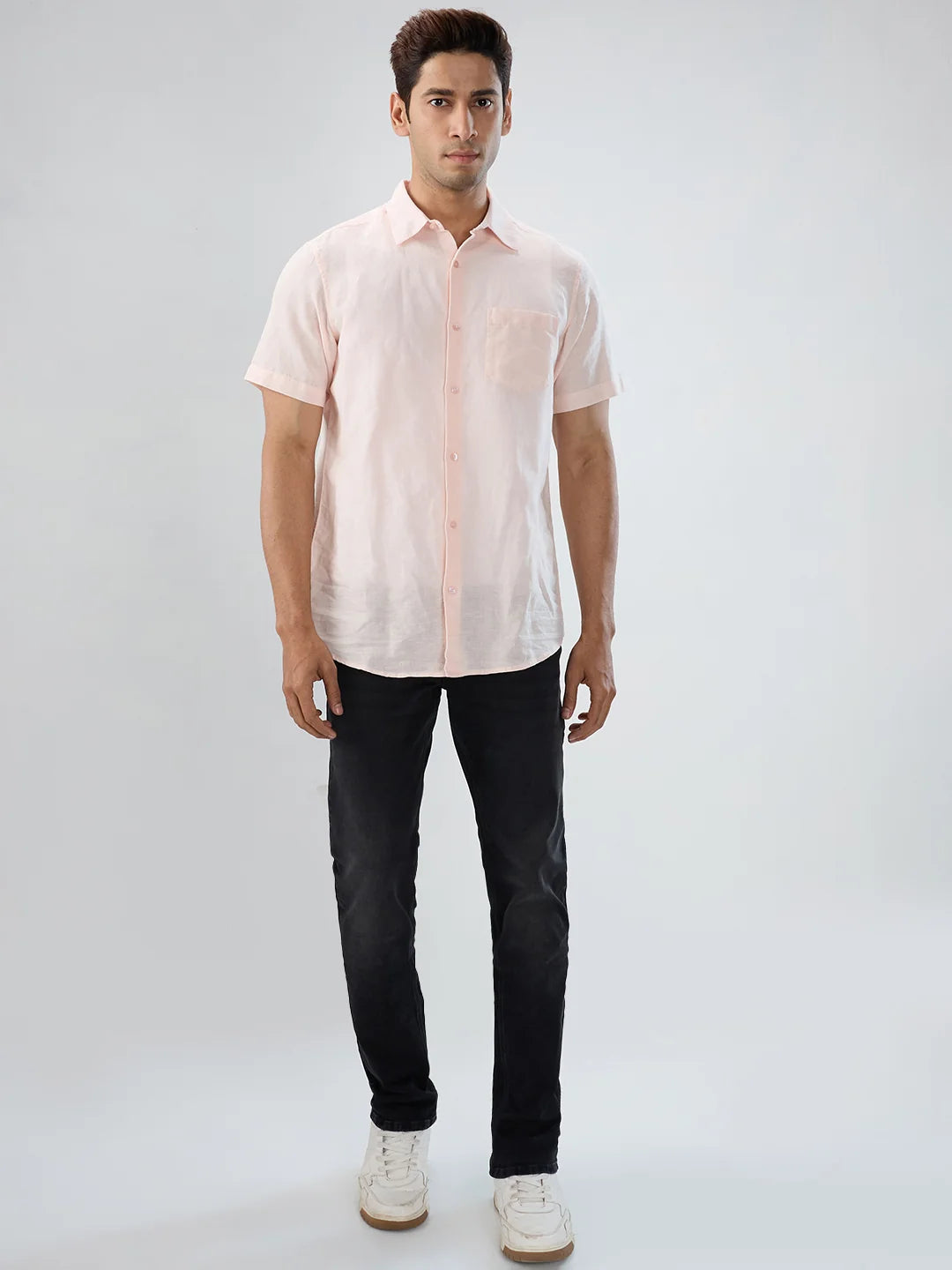 Men Rover Jeans Regular Fit Black Mid Rise