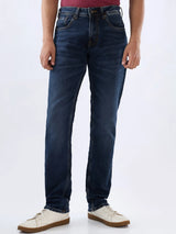 Men Rover Jeans Regular Fit Dark Blue Mid Rise