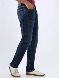 Men Rover Jeans Regular Fit Dark Blue Mid Rise