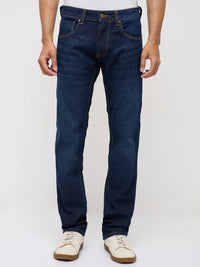 Men Rover Jeans Regular Fit Dark Blue Mid Rise
