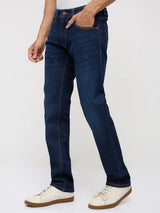 Men Rover Jeans Regular Fit Dark Blue Mid Rise