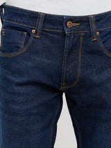 Men Rover Jeans Regular Fit Dark Blue Mid Rise