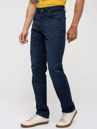 Men Rover Jeans Regular Fit Dark Blue Mid Rise