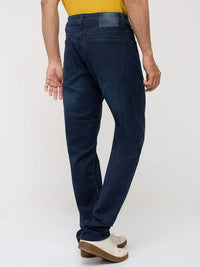 Men Rover Jeans Regular Fit Dark Blue Mid Rise