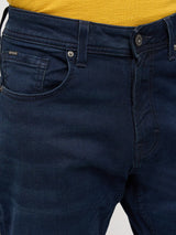 Men Rover Jeans Regular Fit Dark Blue Mid Rise