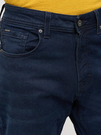 Men Rover Jeans Regular Fit Dark Blue Mid Rise