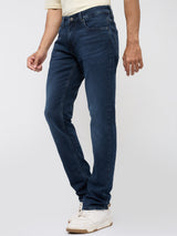 Men Rover Jeans Regular Fit Dark Blue Mid Rise