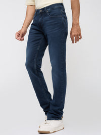 Men Rover Jeans Regular Fit Dark Blue Mid Rise