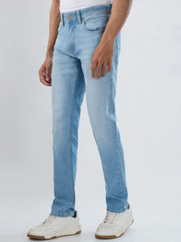Men Rover Jeans Regular Fit Light Blue Mid Rise