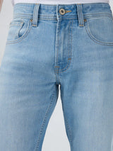 Men Rover Jeans Regular Fit Light Blue Mid Rise
