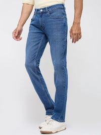 Men Rover Jeans Regular Fit Mid Blue Mid Rise