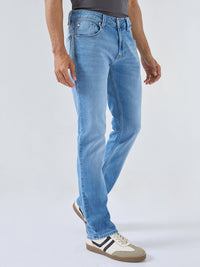 Men Rover Jeans Regular Fit Mid Blue Mid Rise