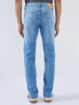 Men Rover Jeans Regular Fit Mid Blue Mid Rise