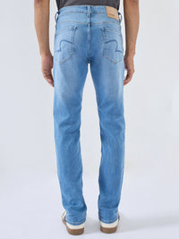Men Rover Jeans Regular Fit Mid Blue Mid Rise