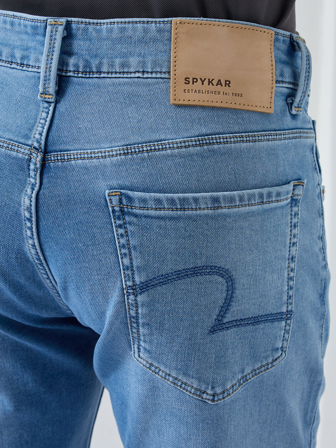 Men Rover Jeans Regular Fit Mid Blue Mid Rise