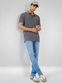 Men Rover Jeans Regular Fit Mid Blue Mid Rise