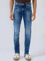 Men Rover Jeans Regular Fit Mid Blue Mid Rise