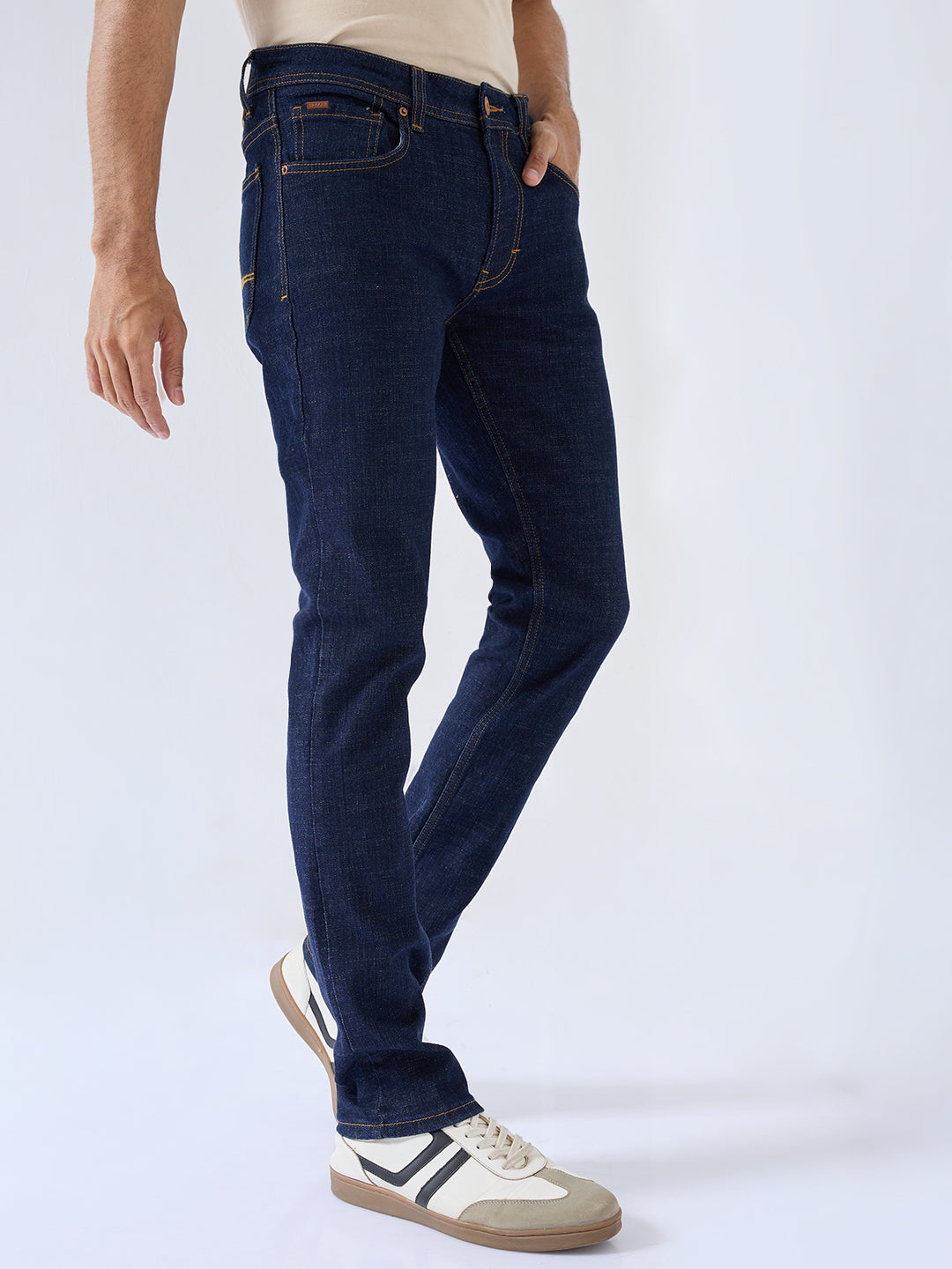 Men Rover Jeans Regular Fit Blue Mid Rise