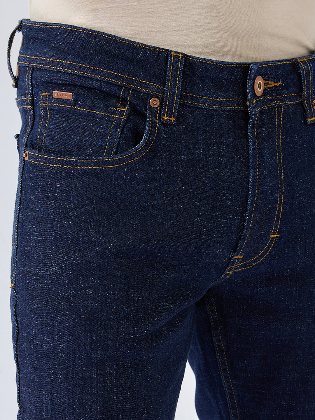 Men Rover Jeans Regular Fit Blue Mid Rise
