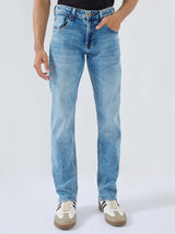 Men Rover Jeans Regular Fit Vintage Blue Mid Rise