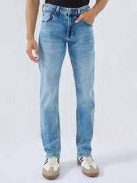 Men Rover Jeans Regular Fit Vintage Blue Mid Rise