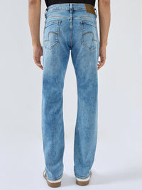 Men Rover Jeans Regular Fit Vintage Blue Mid Rise