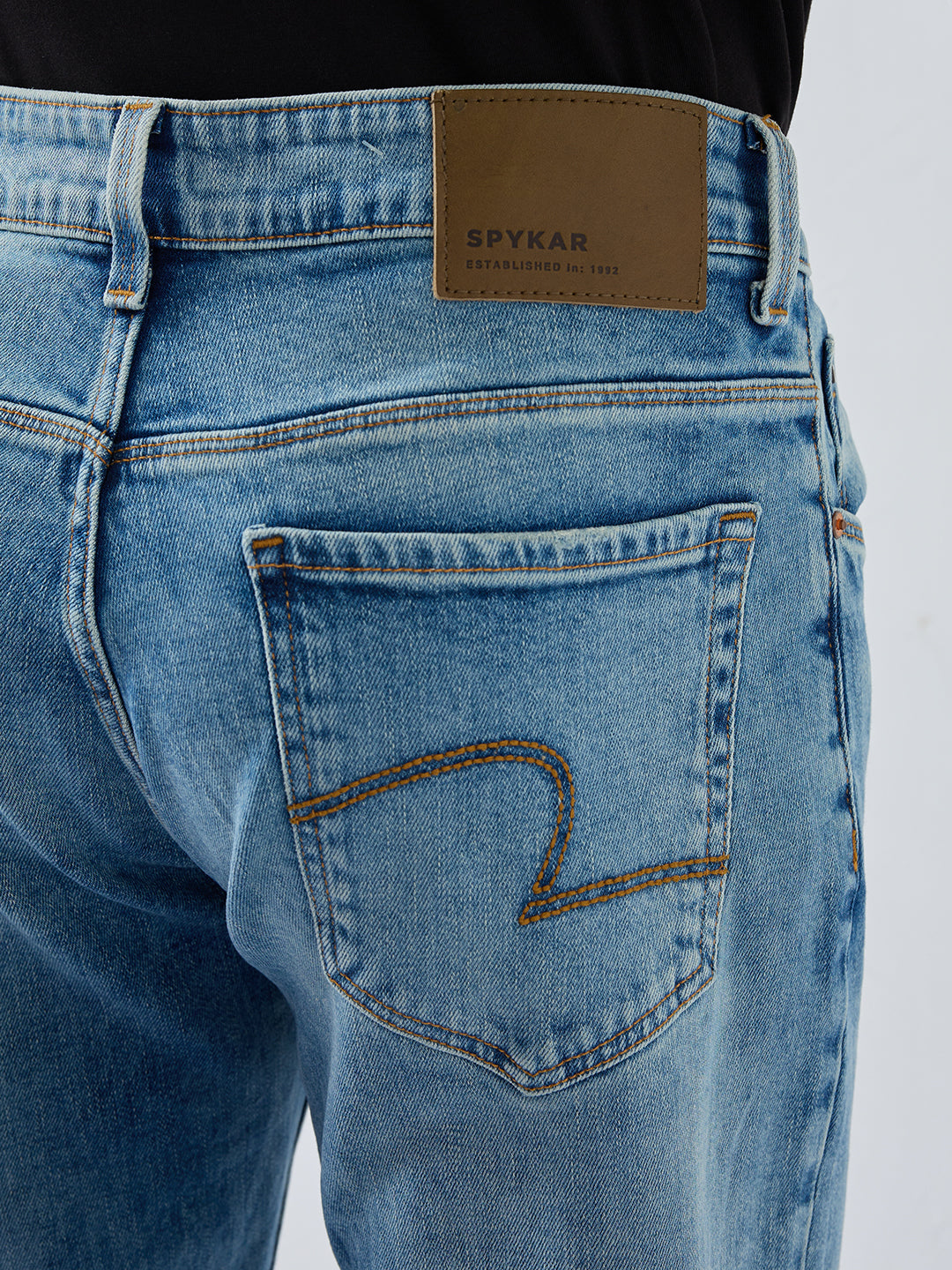 Men Rover Jeans Regular Fit Vintage Blue Mid Rise