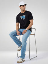 Men Rover Jeans Regular Fit Vintage Blue Mid Rise