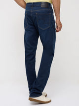 Men Rover Jeans Regular Fit Dark Blue Mid Rise
