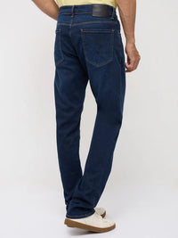 Men Rover Jeans Regular Fit Dark Blue Mid Rise