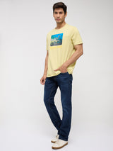 Men Rover Jeans Regular Fit Dark Blue Mid Rise