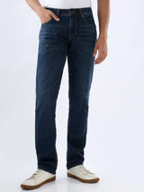 Men Rover Jeans Regular Fit Dark Blue Mid Rise