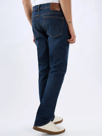 Men Rover Jeans Regular Fit Dark Blue Mid Rise