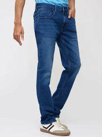 Men Rover Jeans Regular Fit Dark Blue Mid Rise